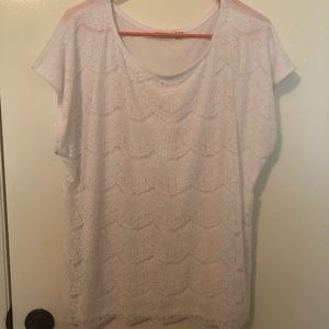 White lacy shirt